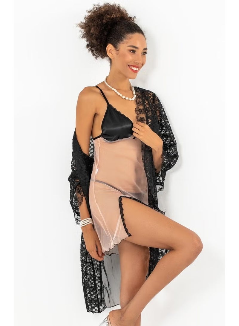Miorre Phevos 3-piece Nightgown and Dressing Gown - Image 3